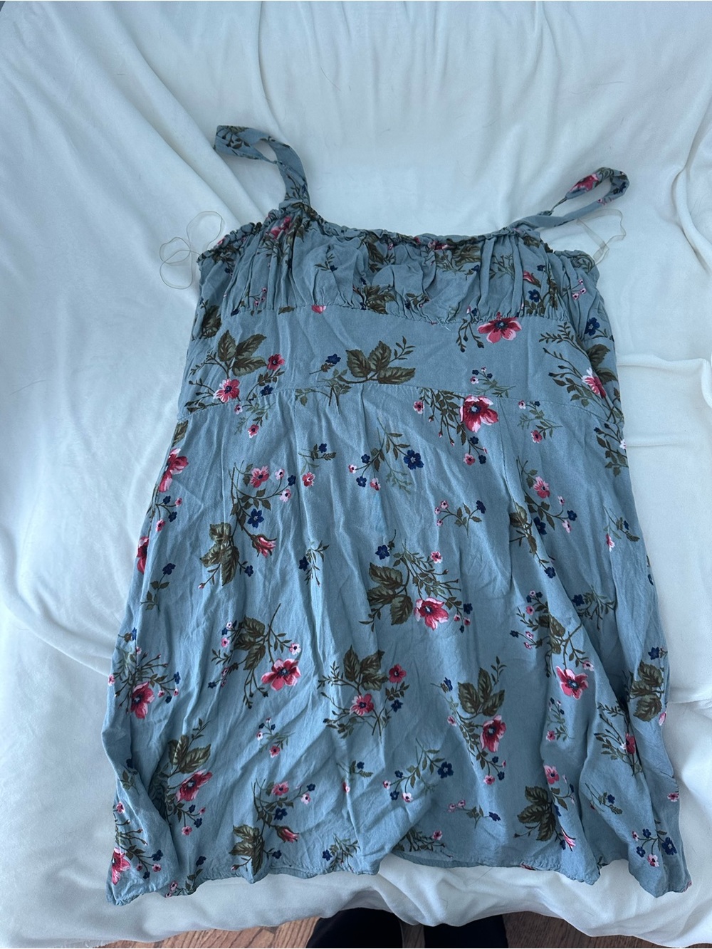 Floral Blue Summer Cami Top
